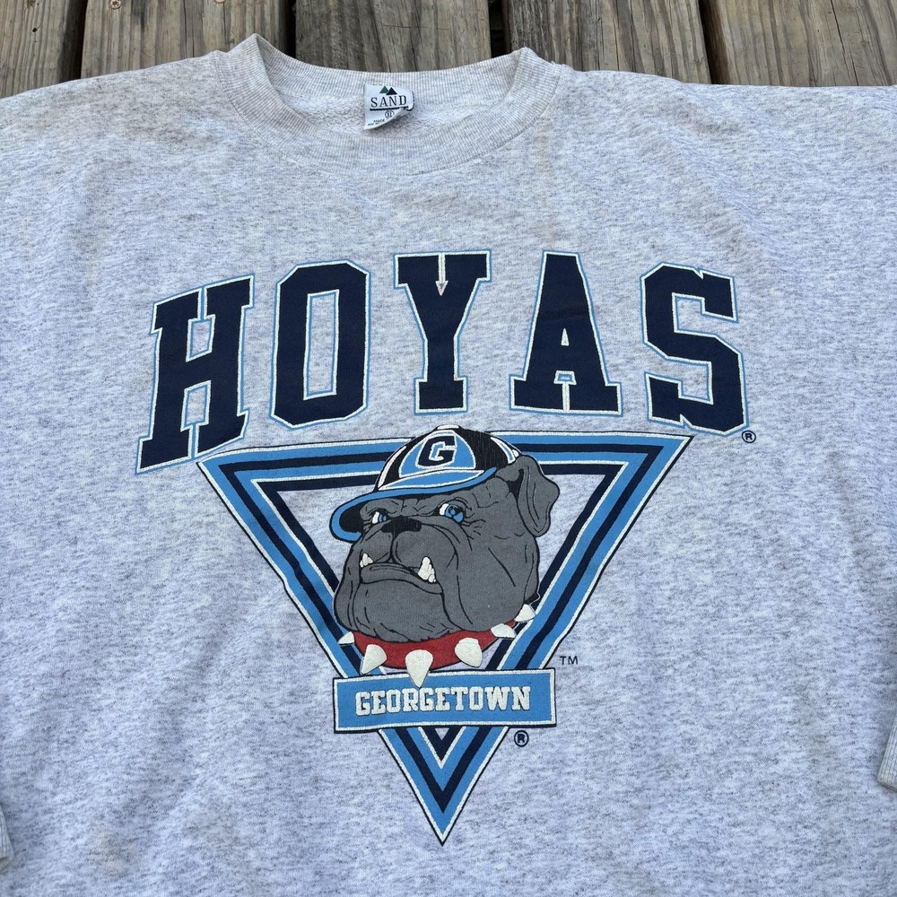 Vintage Georgetown Hoyas Sweatshirt Mens XL Gray NCAA Basketball Galt Sand USA - Picture 3 of 6